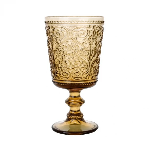 Σετ Ποτήρια Νερού 6τμχ Γυάλινα Tiero Brown 360ml CRYSPO TRIO 52.906.53