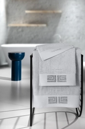 Σετ 3τμχ Πετσέτες Βαμβακερές Marlen Silver Guy Laroche