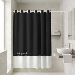 Κουρτίνα Μπάνιου Αδιάβροχη Polyester 180x194εκ. Stillground Estia Tone Lab 02-40284