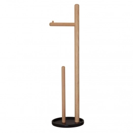 Χαρτοθήκη Ξύλινη Επιδαπέδια 20x20x73,2εκ. Earth Oak Sealskin 800066