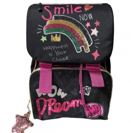 Τσάντα Δημοτικού Smile 28x14x40εκ. Με Ανατομική Πλάτη Justnote 50-3735