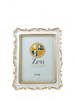 Κορνίζα Polyester Λευκή-Χρυσή 15x20εκ. Zen Collection 25.12.51508