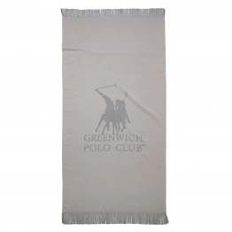 Πετσέτα Θαλάσσης Βαμβακερή 80x170εκ. Essential 3778 Γκρι Greenwich Polo Club