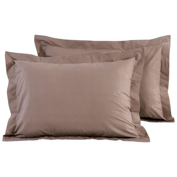 Ζεύγος Μαξιλαροθήκες Βαμβακερές Oxford 50x70+5εκ. Best Line 1003 Das Home