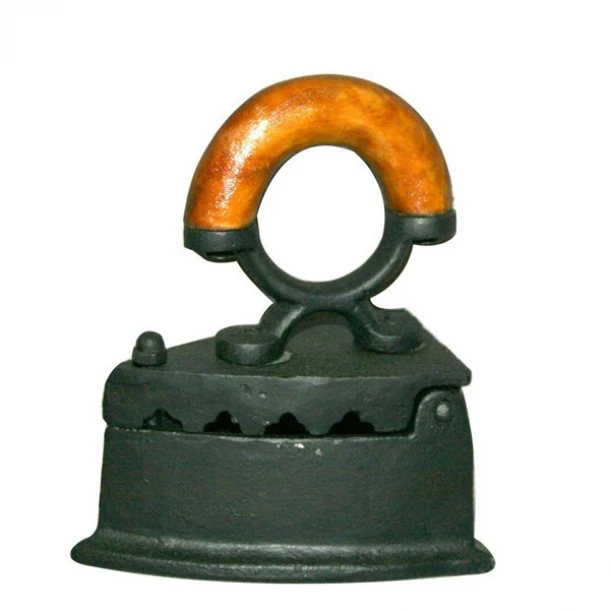 Διακοσμητικό Σίδερο Παραδοσιακό Μαντεμένιο Γκρι Με Λαβή 10x6x12,5εκ. ESTHETI 819-00741