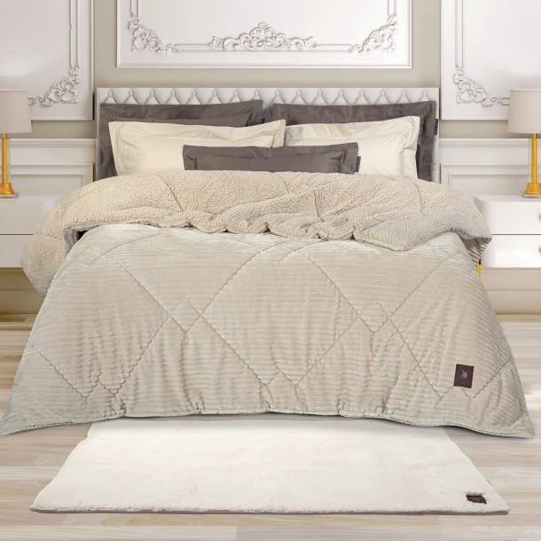 Χαλί Γούνινο Faux Fur 75x140εκ. Essential 3107 Εκρού Greenwich Polo Club