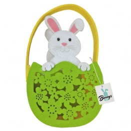 Καλάθι Τσόχινο Λαγός Σε Αυγό 10x8x19εκ. Bunny's 73-1978