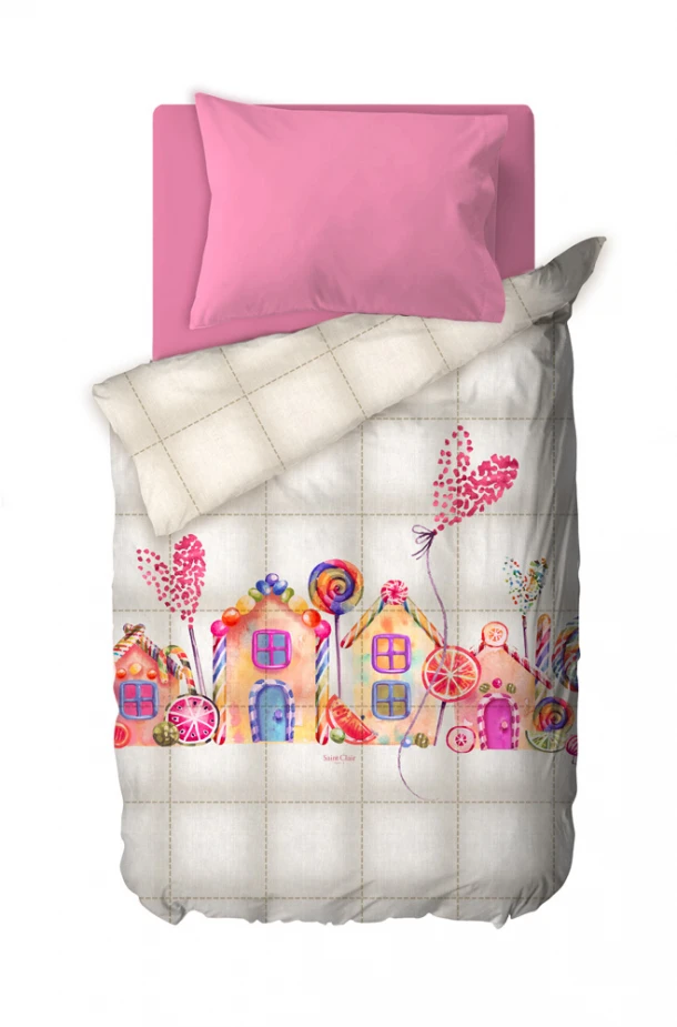 Πάπλωμα Microfiber Μονό Παιδικό 160x220εκ. Candy Saint Clair