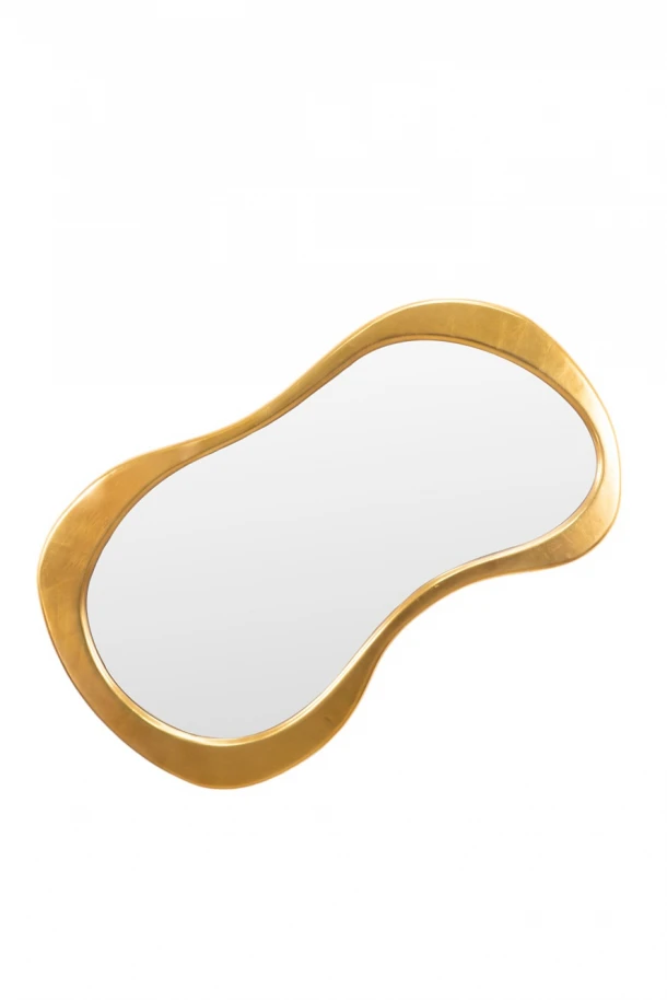 Καθρέπτης Τοίχου Ξύλινος Χρυσός Με Κορνίζα 73,6x2,8x124,5εκ. Zen Collection 24.33.51084