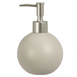 Ντισπένσερ Στρογγυλό Δολομίτη 375ml-Φ10,7x15,4εκ. Grey MRShome 0098002