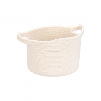 Καλάθι Κρεμαστό Polyester Λευκό 20x20x15εκ. Blanca Estia 02-29609