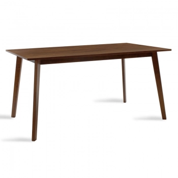 Τραπέζι Benson pakoworld MDF σε καρυδί απόχρωση 150x90x75εκ