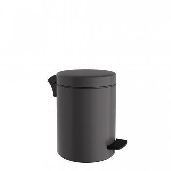 Καλάθι Απορριμμάτων 3lt Soft Close Ανοξείδωτο Matt Anthracite Pam & Co Φ18x25εκ. 03-601-113