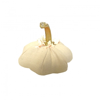 Διακοσμητική Κολοκύθα Λινή Εκρού Art Et Lumiere 15εκ. 10402