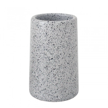 Ποτηροθήκη Από Μάρμαρο Γκρι Φ7,5x12,3εκ.-250ml Q BATH AWD02341555
