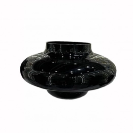 Βάζο Γυάλινο Μαύρο Φ18x20εκ. Art Et Lumiere 30328
