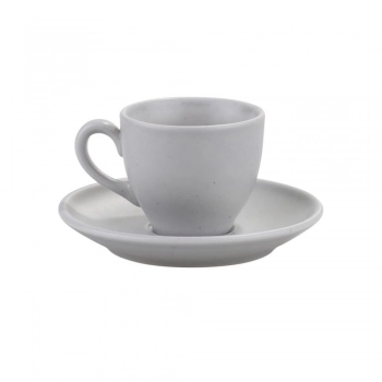 Σετ Φλυτζάνια Καφέ 6τμχ Πορσελάνης Grey Matte Moderna Kutahya 100ml KXCT720159