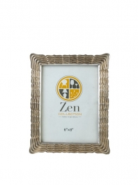 Κορνίζα Polyester Χρυσή Με Γραμμές 15x20εκ. Zen Collection 25.12.51480