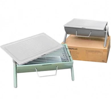 Ψησταριά Φορητή Bbq 44x25x18εκ. Με Καπάκι 81-1101