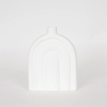 Βάζο Κεραμικό Λευκό 17x5,5x22εκ. ESTHETI 752-20269