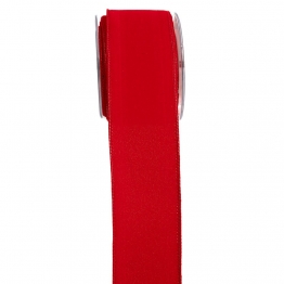 Χριστουγεννιάτικη Κορδέλα Βελούδινη Με Σύρμα 7εκ.-9μ. Κόκκινη iliadis 20110