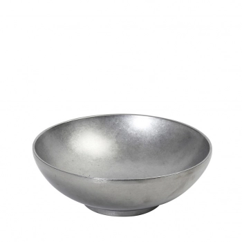 Πιάτο Βαθύ Διπλότοιχο Ανοξείδωτο 18/10 Ασημί Snow ESPIEL 22x22x7,2εκ. FEV120