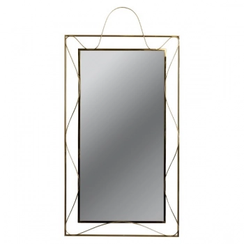 Καθρέπτης Τοίχου Μεταλλικός Χρυσός 60x2x120εκ. ESTHETI 811-40007