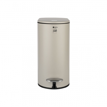 Καλάθι Απορριμάτων Μεταλλικό Soft Close Mat Taupe Slim Estia 5lt-13,8x28,4x30,5εκ. 02-19129