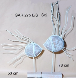 Σετ 2τμχ Ψάρι Ξύλινο Royal Art 78εκ. GAR275L/S