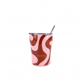 Θερμός-Ποτήρι Ανοξείδωτο Coffee Mug Coral Waves Save The Aegean Estia 350ml-8,7x12,5εκ. 01-49003