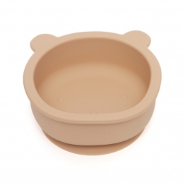 Μπωλ Σιλικόνης Με Βεντούζα Bear Honey Peach 12x11x5εκ. Petit Monkey PTM-SB3