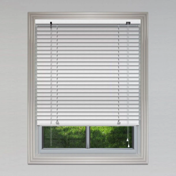 Μεταλλικό Στόρι Aλουμινίου 25mm-80x140εκ. Λευκό MRShome WH080140