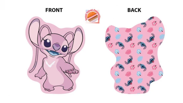 Διακοσμητικό Μαξιλάρι Velboa 20εκ. Angel 697 Pink Disney Home