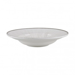 Πιάτο Pasta Πορσελάνης 27εκ. Water Lily Grey Oriana Ferelli PR243366423