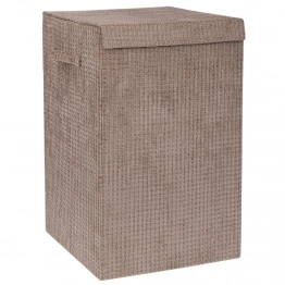 Καλάθι Απλύτων Υφασμάτινο Κρεμ 35x35x55εκ. iliadis 93031