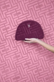 Νεσεσέρ Polyester/Polyamide 26x17εκ. Icon Aubergine Feel and Touch