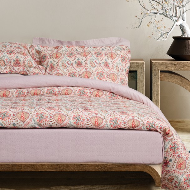 Σετ Παπλωματοθήκη Polycotton Υπέρδιπλη 220x240εκ. Casual 5437 Multicolor Das Home