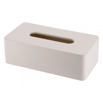 Θήκη Για Χαρτομάντηλα Polyresin Μπεζ 13,5x26x8εκ. MRShome DS-4388000