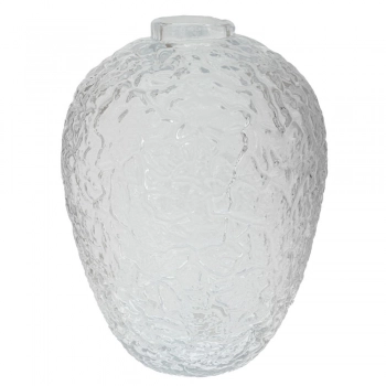 Βάζο Γυάλινο Ανάγλυφο Διάφανο 28x38εκ. iliadis 91654