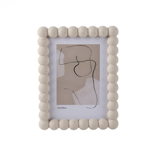 Κορνίζα Ξύλινη Μπεζ Fibra 15,8x2,5x20,4εκ. Estia 09-51716