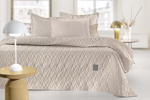 Σετ Κουβερλί Polyester Ημίδιπλο 180x240εκ. Kylian Natural Guy Laroche