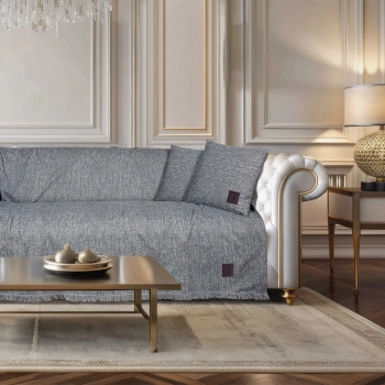 Ριχτάρι Βαμβακερό Διθέσιος 180x250εκ. Essential 3988 Grey Greenwich Polo Club
