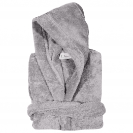 Μπουρνούζι Ενηλίκων Βαμβακερό Large Casual 5902 Γκρι Das Home