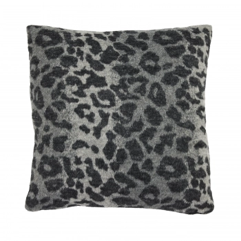 Διακοσμητικό Μαξιλάρι Μάλλινο-Polyester 40x40εκ. Throws 0860 Black Das Home