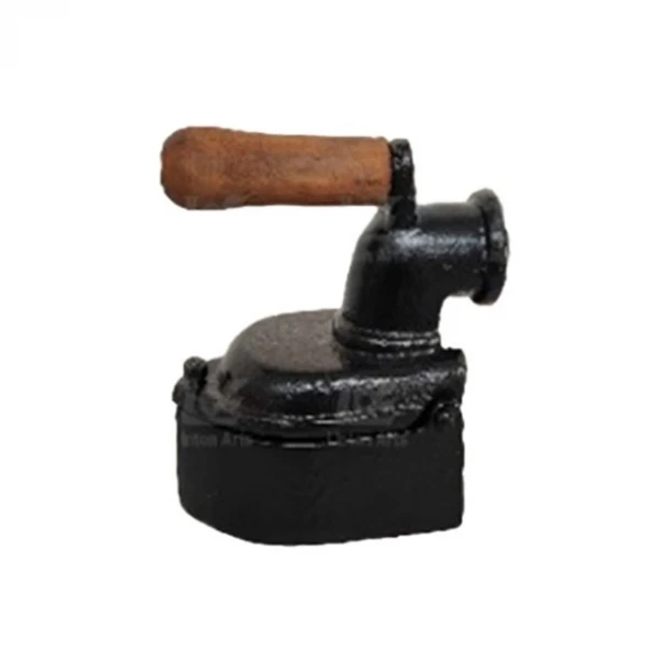 Διακοσμητικό Σίδερο Παραδοσιακό Μαντεμένιο Γκρι Με Λαβή 11,5x6x12,5εκ. ESTHETI 819-00742