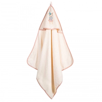 Κάπα Βαμβακερή Με Κέντημα Bebe 80x80εκ. Essential 8859 Pink Greenwich Polo Club