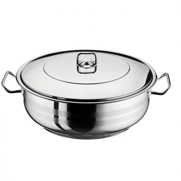 Κατσαρόλα Πλασωτέ Ανοξείδωτη 36x14εκ.-14ltr Arian 430 Isfa Metal ISF00100336