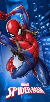 Πετσέτα Θαλάσσης Παιδική Quick Dry Microfiber 70x140εκ. Marvel Spiderman 375 Blue Dimcol