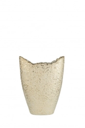 Βάζο Κεραμικό Σαγρέ Μπρονζέ 19,5x8x24,5εκ. Zen Collection 26.23.52953