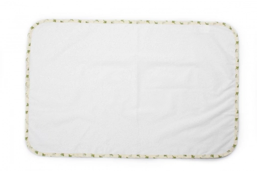 Σελτεδάκι Αδιάβροχο Βαμβακερό 67x90εκ. Λευκό- Πράσινο 62 DimCol